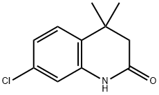 7-Chloro-4,4-diMethyl-1,3-dihydroquinolin-2-one, 133999-06-1, 结构式