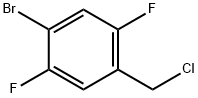 1-broMo-4-(chloroMethyl)-2,5-difluorobenzene Struktur