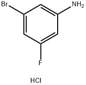 3-溴-5-氟苯胺盐酸盐 结构式