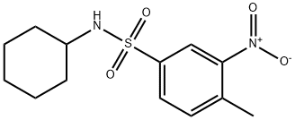 N-环己基-4-甲基-3-硝基苯磺酰胺,134187-80-7,结构式