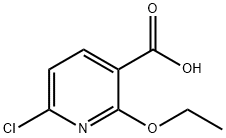 6-Chloro-2-ethoxynicotinic acid Struktur