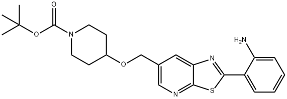 4-[2-(2-AMino-phenyl)-thiazolo[5,4-b]pyridin-6-ylMethoxy]-piperidine-1-carboxylic acid tert-butyl ester|