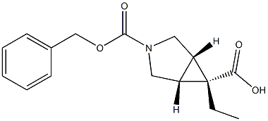 (1R,5S,6S)-3-CBZ-3-氮杂双环[3.1.0]己烷-6-甲酸乙酯, 134575-38-5, 结构式