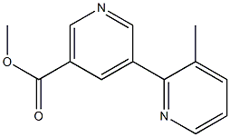 methyl 3-methyl-2,3'-bipyridine-5'-carboxylate Struktur