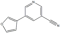 5-(Furan-3-yl)nicotinonitrile Struktur