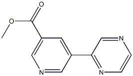 Methyl 5-(pyrazin-2-yl)nicotinate Structure