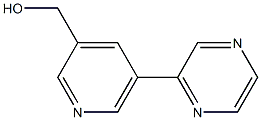 (5-(吡嗪-2-基)吡啶-3-基)甲醇 结构式