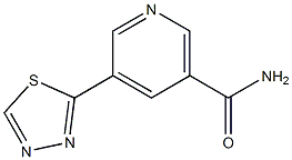 5-(1,3,4-Thiadiazol-2-yl)nicotinaMide 化学構造式