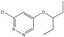 3-chloro-5-(pentan-3-yloxy)pyridazine Struktur