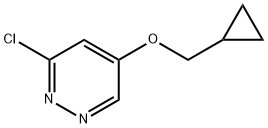 3-chloro-5-(cyclopropylmethoxy)pyridazine Struktur