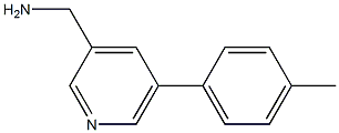 (5-(对-甲苯基)吡啶-3-基)甲胺,1346691-49-3,结构式