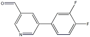 5-(3,4-二氟苯基)烟醛, 1346691-73-3, 结构式