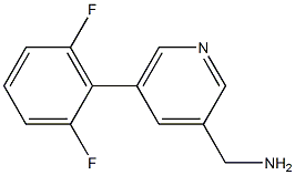(5-(2,6-difluorophenyl)pyridin-3-yl)methanamine Structure