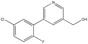 (5-(5-chloro-2-fluorophenyl)pyridin-3-yl)methanol 化学構造式