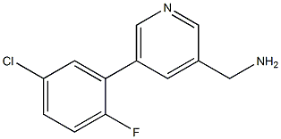 (5-(5-chloro-2-fluorophenyl)pyridin-3-yl)methanamine Structure