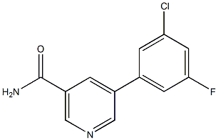 5-(3-Chloro-5-fluorophenyl)nicotinaMide Structure