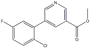 Methyl 5-(2-chloro-5-fluorophenyl)nicotinate Structure