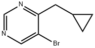 5-bromo-4-(cyclopropylmethyl)pyrimidine 化学構造式