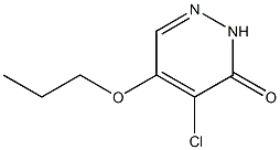 4-氯-5-丙氧基哒嗪-3(2H)-酮, 1346697-44-6, 结构式