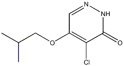 4-chloro-5-isobutoxypyridazin-3(2H)-one 化学構造式