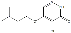 4-chloro-5-(isopentyloxy)pyridazin-3(2H)-one Struktur