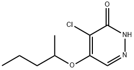 4-chloro-5-(pentan-2-yloxy)pyridazin-3(2H)-one 化学構造式