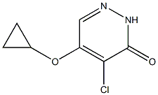 4-氯-5-环丙氧基哒嗪-3(2H)-酮,1346697-54-8,结构式