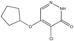 4-chloro-5-(cyclopentyloxy)pyridazin-3(2H)-one Struktur