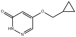 5-(环丙基甲氧基)哒嗪-3(2H)-酮,1346697-85-5,结构式