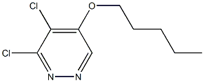 3,4-dichloro-5-(pentyloxy)pyridazine Structure