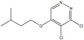 3,4-dichloro-5-(isopentyloxy)pyridazine Structure