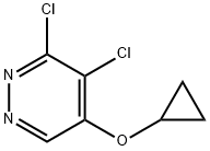 3,4-dichloro-5-cyclopropoxypyridazine Structure