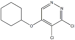 3,4-dichloro-5-(cyclohexyloxy)pyridazine Structure