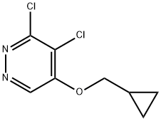 3,4-dichloro-5-(cyclopropylmethoxy)pyridazine Structure