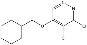 3,4-dichloro-5-(cyclohexylmethoxy)pyridazine Structure