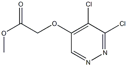 methyl 2-(5,6-dichloropyridazin-4-yloxy)acetate Struktur