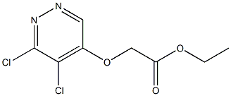 2-((5,6-二氯哒嗪-4-基)氧基)乙酸乙酯, 1346698-24-5, 结构式