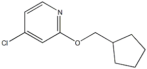 4-chloro-2-(cyclopentylmethoxy)pyridine Structure