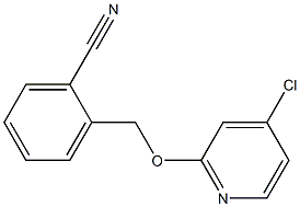 2-((4-chloropyridin-2-yloxy)methyl)benzonitrile 化学構造式