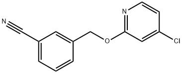 3-((4-chloropyridin-2-yloxy)methyl)benzonitrile Structure