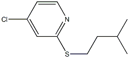 4-chloro-2-(isopentylthio)pyridine Struktur