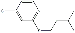 4-氯-2-(异戊基硫代)吡啶, 1346707-30-9, 结构式