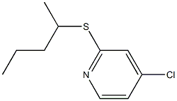 4-chloro-2-(pentan-2-ylthio)pyridine Struktur
