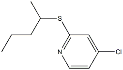 4-chloro-2-(pentan-2-ylthio)pyridine Structure