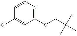 4-chloro-2-(neopentylthio)pyridine Struktur