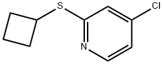 4-氯-2-(环丁基硫代)吡啶,1346707-36-5,结构式