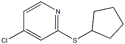 4-chloro-2-(cyclopentylthio)pyridine Structure