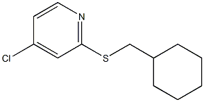 4-chloro-2-(cyclohexylmethylthio)pyridine Struktur