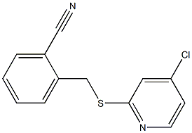 2-((4-chloropyridin-2-ylthio)methyl)benzonitrile Struktur