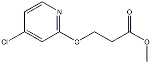 methyl 3-(4-chloropyridin-2-yloxy)propanoate Struktur